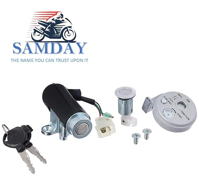 Complete Lock Kit Set Compatible for Honda Activa 4G (2017 Onward)- KT-2166GZ