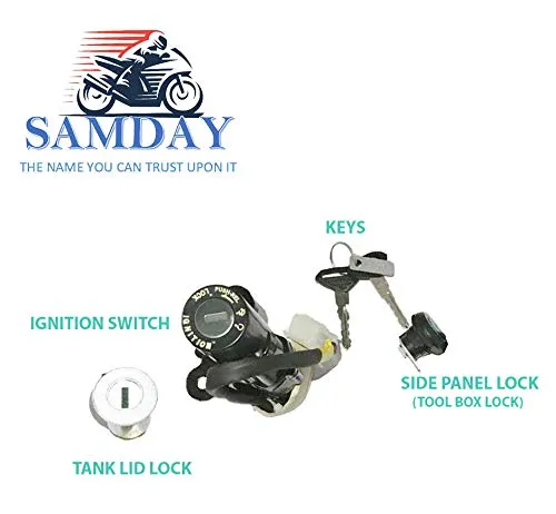 Lock Kit Set Compatible for Bajaj Pulsar AS 150(KT-2184MZ)
