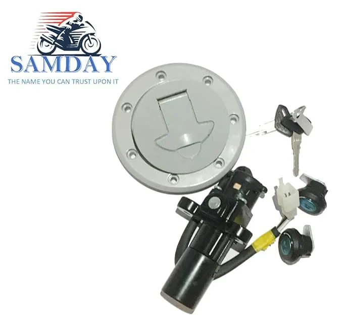 Complete Lock Kit Set Compatible for Bajaj Pulsar NS 200(KT-2306Z)