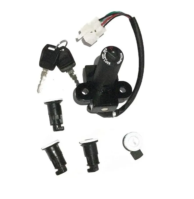Complete Lock Kit Set Compatible for Hero Splendor Model1994-2000 (KT-2021BZ)