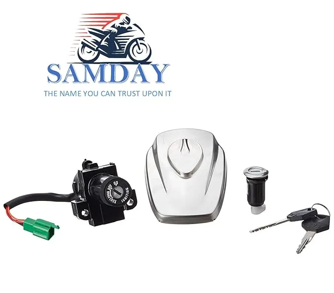 Complete Lock Kit Set Compatible for TVS Star City Kick Start(KT-2218Z)