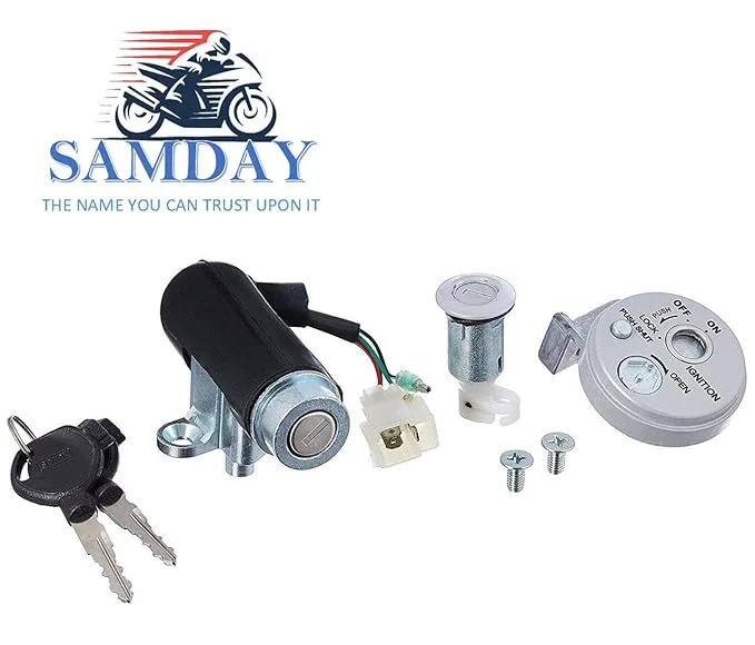 Complete Lock Kit Set Compatible for TVS Jupiter (2013 Onward)