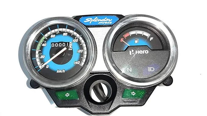 70570 Speedometer Compatible for HERO SPLENDOR PRO (Black, Grey) (black)